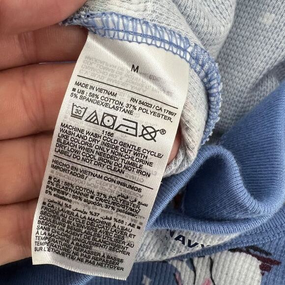 Old Navy Waffle-Knit Pajama Bears that Sleigh Womens Size Medium - Picture 7 of 9